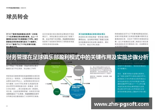 财务管理在足球俱乐部盈利模式中的关键作用及实施步骤分析