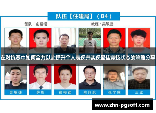 在对抗赛中如何全力以赴提升个人表现并实现最佳竞技状态的策略分享