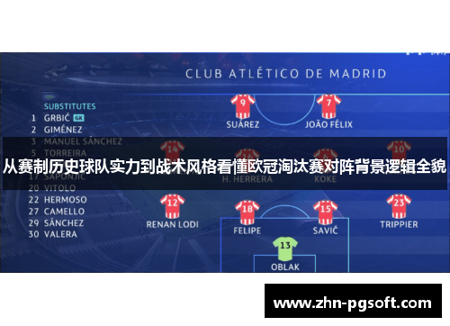 从赛制历史球队实力到战术风格看懂欧冠淘汰赛对阵背景逻辑全貌